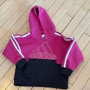Adidas Kids Hoodie in Pink and Black